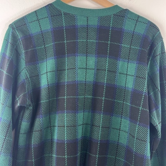 Cathy Daniels Vintage Green Plaid Fancy Metal Buttons Sweater Womens Size M - Picture 7 of 12
